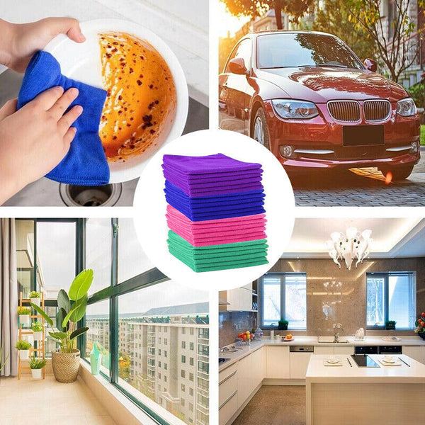 Soft Microfibre Cloths for Car – 24 Pack