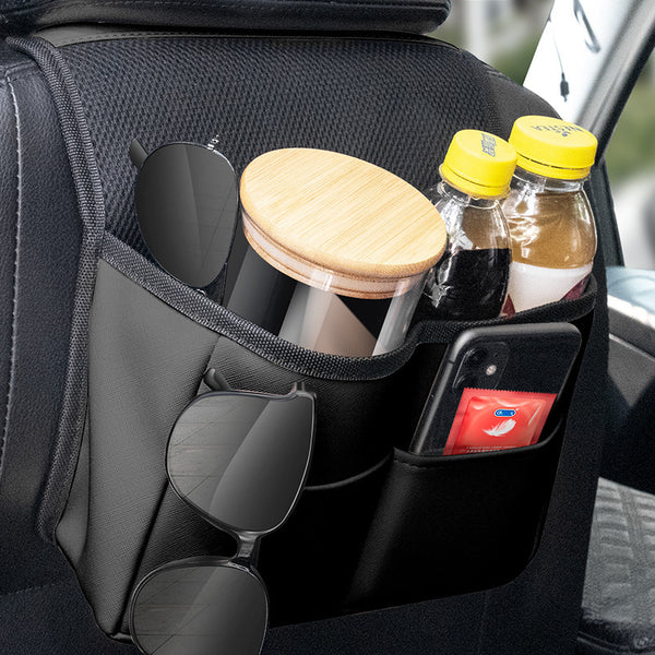 Leather Car Seat Back Organizer