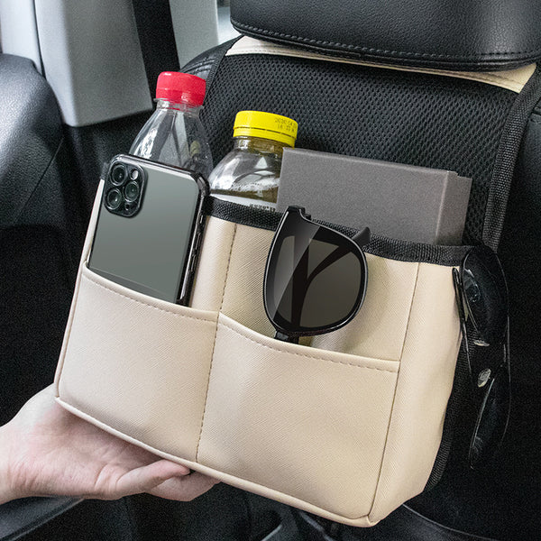Leather Car Seat Back Organizer